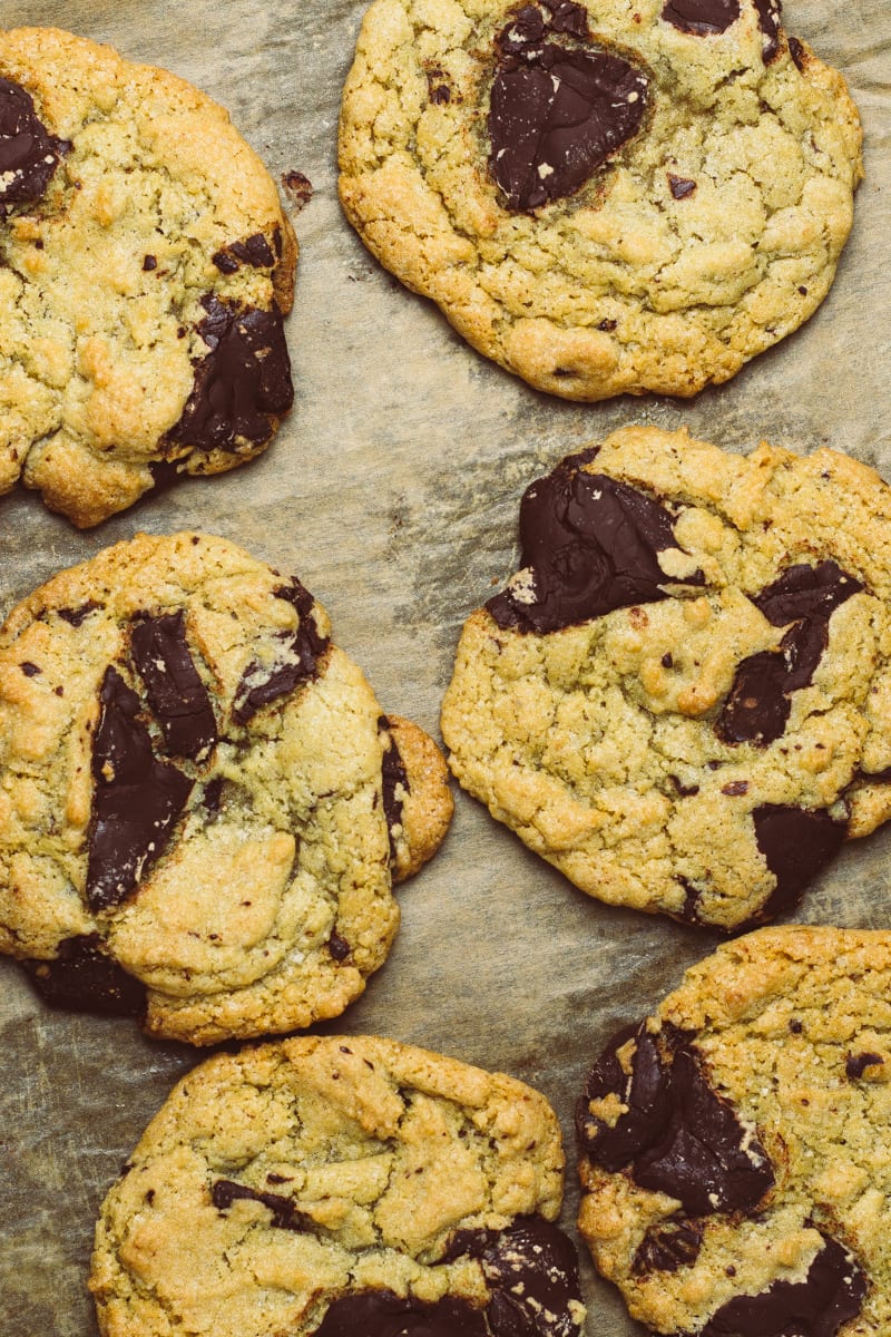 The best vegan chocolate chip cookies zoomed