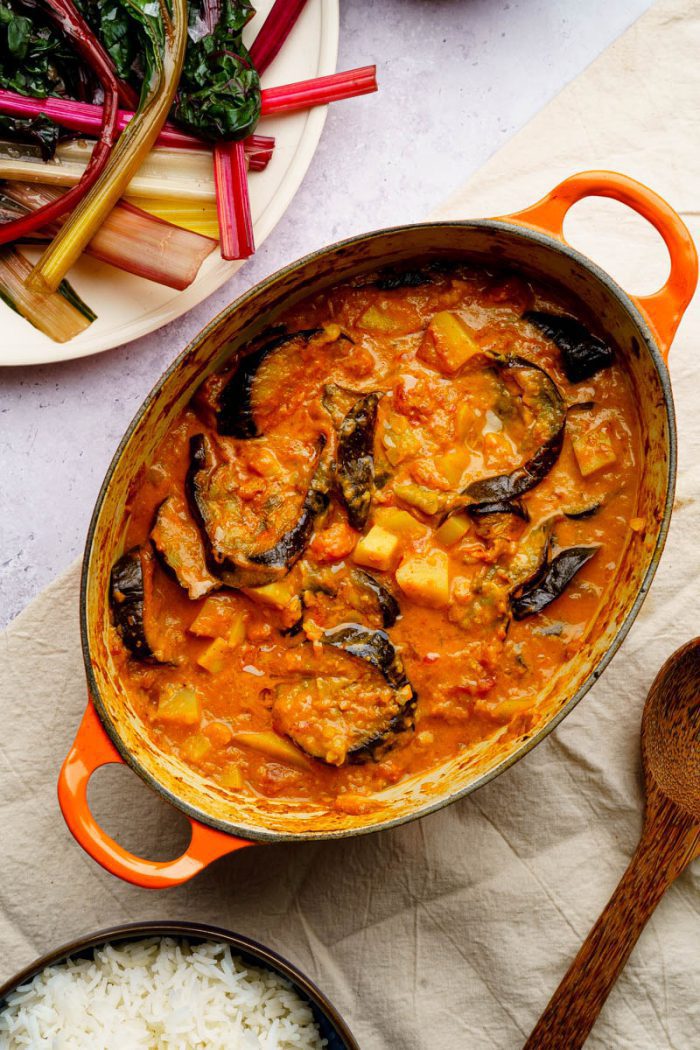 Roast Aubergine And Potato Curry Smooth Aubergine Curry