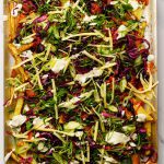 fully loaded oven chips tray